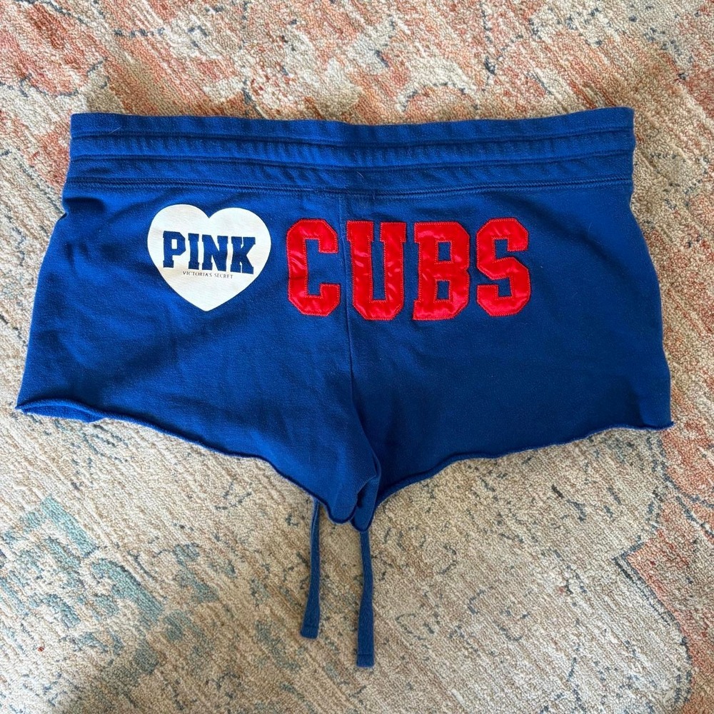 Victoria's Secret PINK Chicago Cubs Blue Micro Shorts Y2K MLB Women's Size S